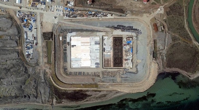 1915 Çanakkale Köprüsü Çalışmalarının Son Hali Havadan Fotoğrafla Görüntülendi