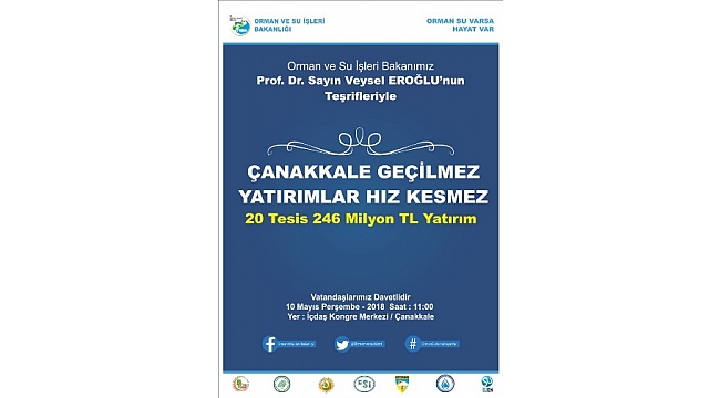 Çanakkale 6 Yeni Baraja Daha Kavuşacak