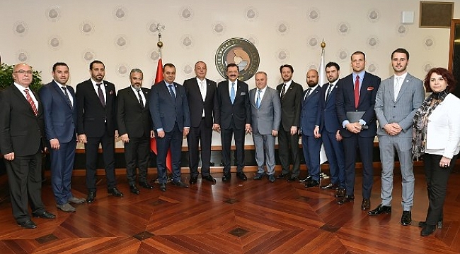 ÇTSO Yönetim Kurulu TOBB Başkanı Rifat Hisarcıklıoğlu’nu Ziyaret Etti