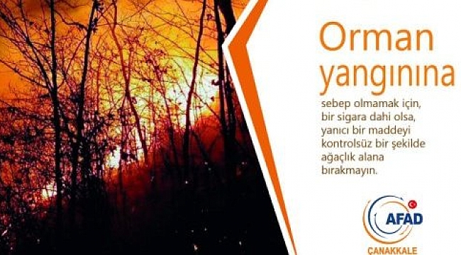 AFAD'dan Orman Yangınlarına Karşı Uyarı