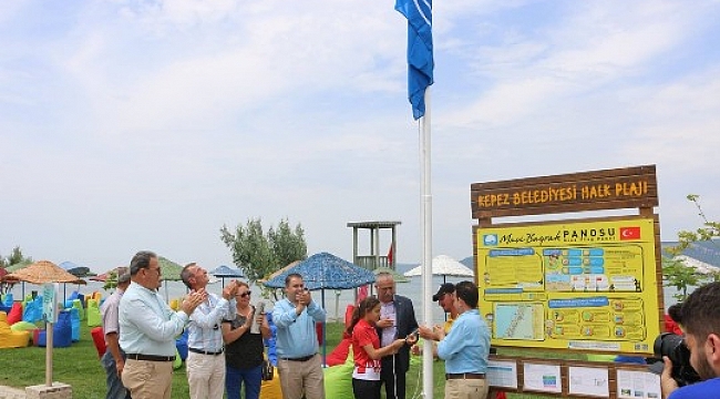 Kepez Belediyesi Halk Plajına Mavi Bayrak