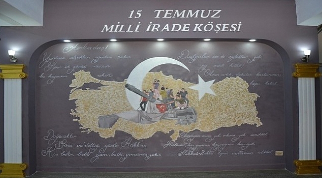 Biga’da 15 Temmuz Milli İrade köşesi açıldı