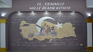 Biga’da 15 Temmuz Milli İrade köşesi açıldı