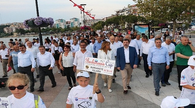 Çanakkale’de Uluslararası Barbarossa Cup Yelken Yarışları için kortej