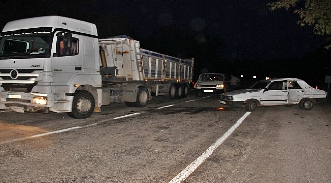 Çan'da trafik kazası : 1 yaralı
