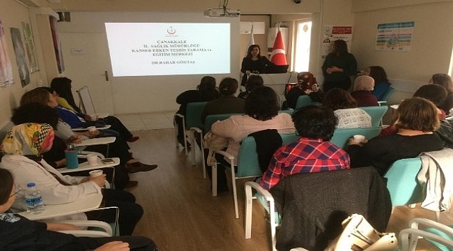 Çanakkale'de kanser tarama eğitimleri veriliyor