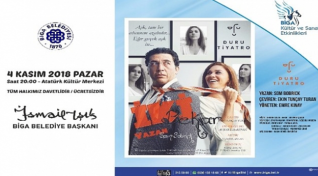 Emre Kınay, İki Bekar Oyunu ile Biga'da