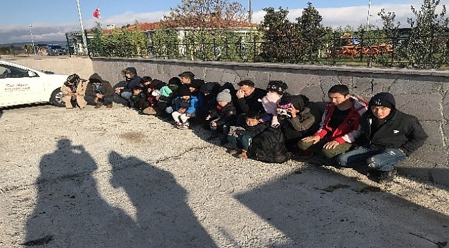 Çanakkale'de 35 kaçak göçmen yakalandı