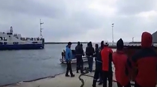 Halatla çekilerek kurtarılan feribotun arıza nedeni açıklandı