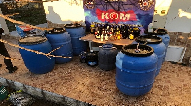 Çanakkale'de kaçak içki ve uyuşturucu operasyonu