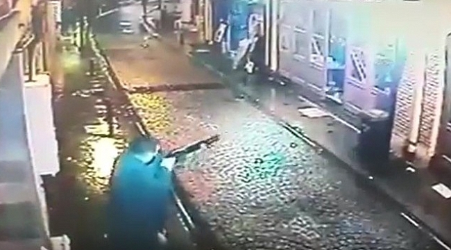 İş Yerine Yapılan Silahlı Saldırı Güvenlik Kamerasında