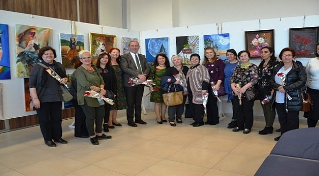 Biga'da açılan kurslarda üretilen çalışmalar sergilendi