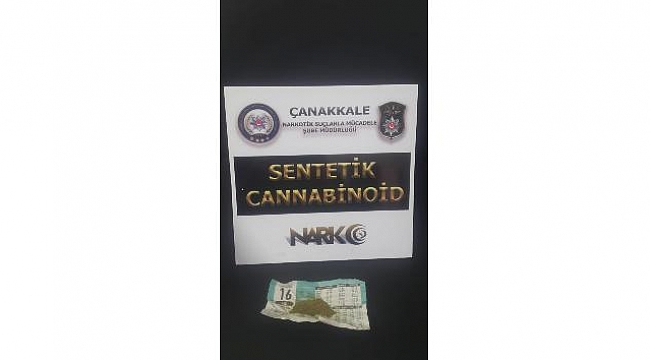 Çanakkale'de uyuşturucu operasyonu
