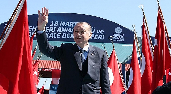 Erdoğan Çanakkale'den dünyaya seslendi: "Biz bin yıldır buradayız, inşallah kıyamete kadar da burada olacağız. İstanbul'u Konstantinopolis yapamayacaksınız"