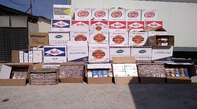 Çanakkale'de kaçak tütün operasyon