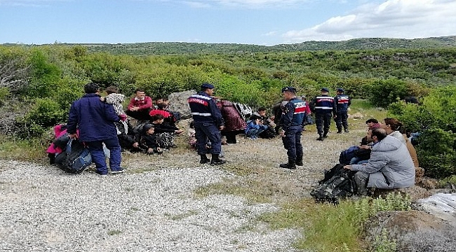 Çanakkale'de 64 mülteci yakalandı
