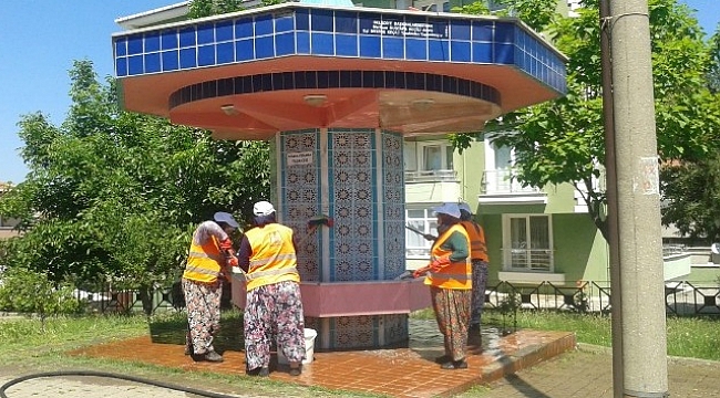 Çan Belediyesi bayram temizliğini bitirdi