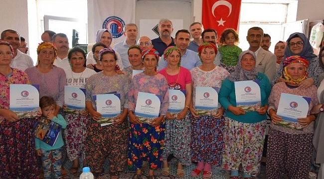 Çamkabak Köyünde sertifika töreni