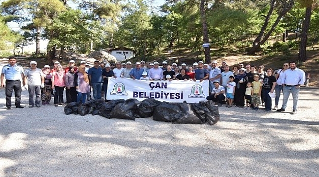 Çan'da çevre temizliği