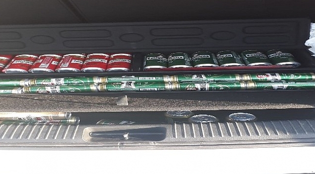 Çanakkale'de kaçak tütün ve içki ele geçirildi