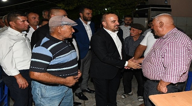 Bülent Turan köy ziyaretlerinde