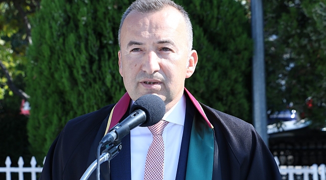 ADLİ YIL AÇILIŞ TÖRENİNDE  AV. BÜLENT ŞARLAN KONUŞMA YAPTI