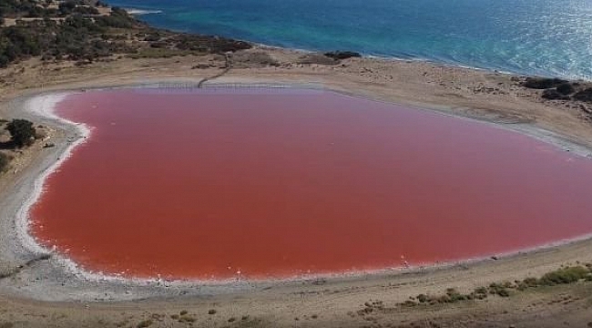 “KALP ŞEKLİNDEKİ PEMBE GÖL’DE ARAŞTIRMA ÇALIŞMALARI BAŞLADI”