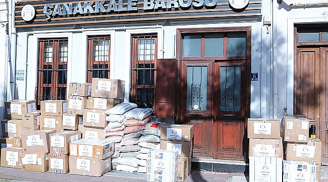 ÇANAKKALE BAROSU'NDAN ELAZIĞ VE MALATYA'YA DESTEK