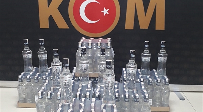 Çanakkale'de kaçak içki operasyonu