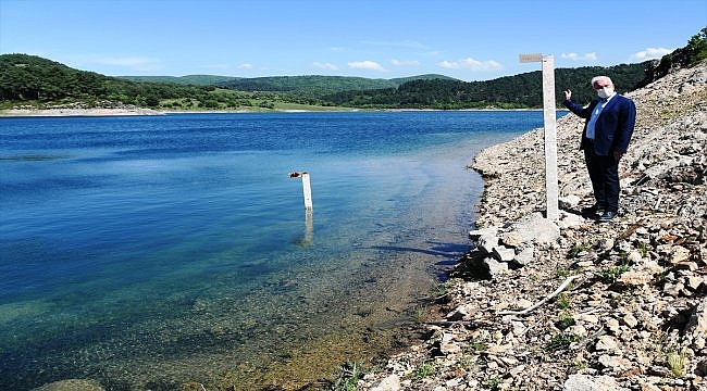 Bayramdere Barajı'nda su seviyesi azaldı