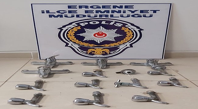 Tekirdağ'da camiden musluk çaldığı iddia edilen 2 zanlı yakalandı