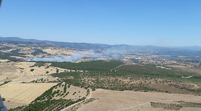 Çanakkale'de çıkan orman yangını kontrol altına alındı