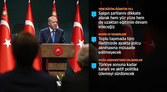 Cumhurbaşkanı Erdoğan: Ailelerin tercihine göre okullarımızı eğitim öğretime açıyoruz