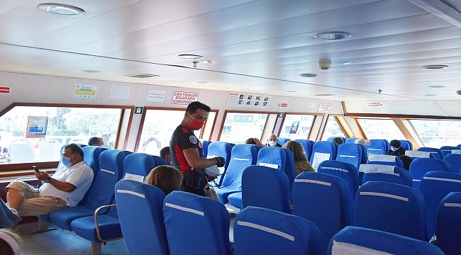 GESTAŞ'a ait gemilerde maske denetimi