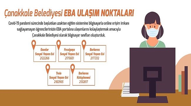 Çanakkale Belediyesi EBA Ulaşım Noktaları