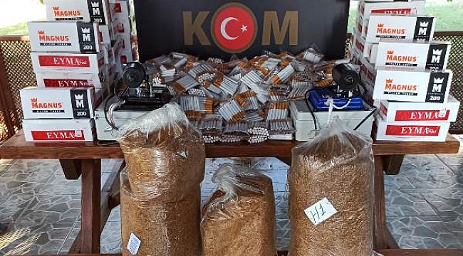 Çanakkale'de kaçak sigara operasyonu