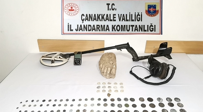 Çanakkale'de tarihi eser operasyonu: 2 gözaltı