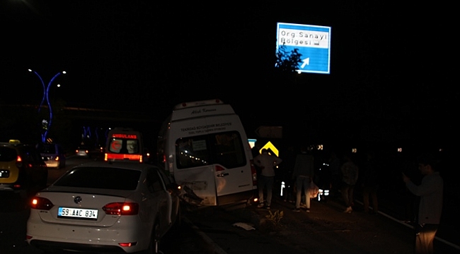 Tekirdağ'da trafik kazalarında 5 kişi yaralandı
