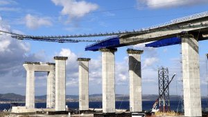 1915 Çanakkale Köprüsü kedi yolunda sona yaklaşıldı