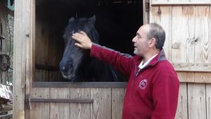 Atlarla yaşıyor, atların renkli yaşamlarını yazıyor