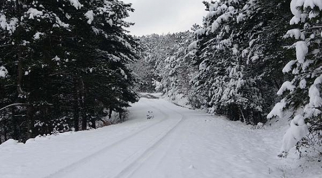 Çanakkale'de kar yağışı etkili oldu