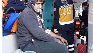 Küçükkuyu'da, apartmanda çıkan yangında 8 kişi dumandan etkilendi