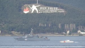 Rusya mayın tarama gemisi, Çanakkale Boğazı'ndan geçti