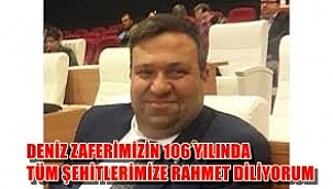 CHP Ezine İl Genel Meclisi Üyesi Hüseyin Aşkın Gülşen’in 18 Mart Deniz Zaferi Mesajı