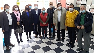 Muharrem Erkek 'in CHP Lâpseki İlçe Başkanlığıyla Birlikte Pazar Ziyareti 