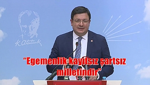 CHP’Lİ ERKEK: “EGEMENLİK TEK BİR KİŞİYE BIRAKILAMAZ!”