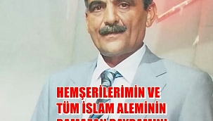 Balabanlı Köyü Muhtarı R. Hasan Ayan'nın Ramazan Bayramı Mesajı