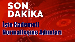 Cumhurbaşkanı Erdoğan'dan, İşte Kademeli Normalleşme Adımları