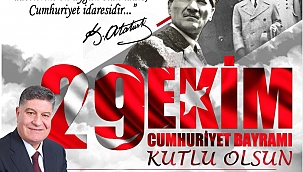 BELEDİYE BAŞKANLARI BİRLİĞİ ÇANAKKALE İL TEMSİLCİSİ MEHMET ÜNAL ŞAHİN’ DEN CUMHURİYET BAYRAMI KUTLAMA MESAJI…