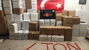 Çanakkale'de 4 ton sahte etil alkol ele geçirildi